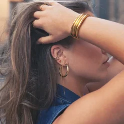 Maeve Statement Bangle Stainless Steel