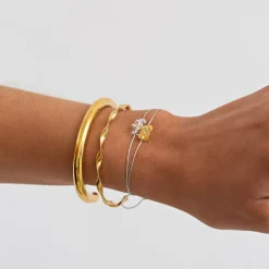 Maeve Statement Bangle Stainless Steel