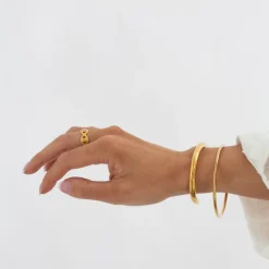 Maeve Statement Bangle Stainless Steel