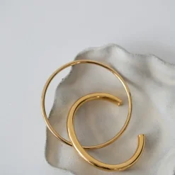 Maeve Statement Bangle Stainless Steel