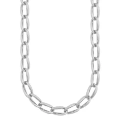 Malibu Necklace Plain Silver