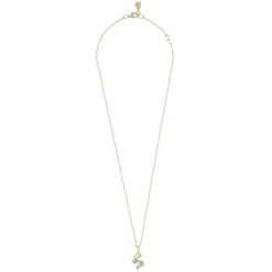 Malibu Stone Pendant Necklace Gold/Clear