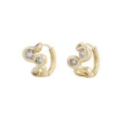 Malibu Stone Ring Earring Gold/Clear