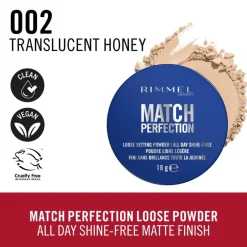 Match Perfection Loose Setting Powder 002 Translucent Honey 18g