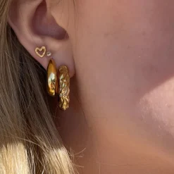 Maya Earrings Gold Plated 20mm