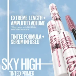 Maybelline Lash Sensational Sky High Mascara Black + Lash Sensational Sky High Tinted Primer