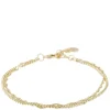 Mayfair Double Bracelet Plain Gold