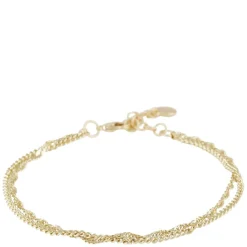 Mayfair Double Bracelet Plain Gold