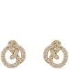 Mayfair Knot Earring Gold/Clear