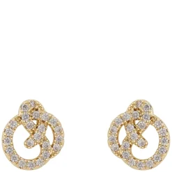 Mayfair Knot Earring Gold/Clear