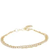 Mayfair Stone Double Bracelet Gold/Clear