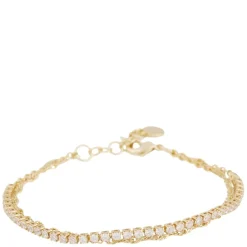 Mayfair Stone Double Bracelet Gold/Clear