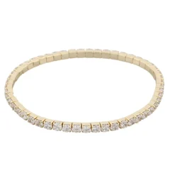 Meadow Elastic Bracelet Gold/Clear M/L