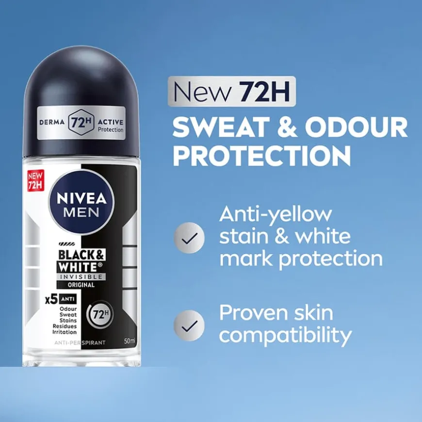 Men Deo Black & White Power Roll-On 50ml