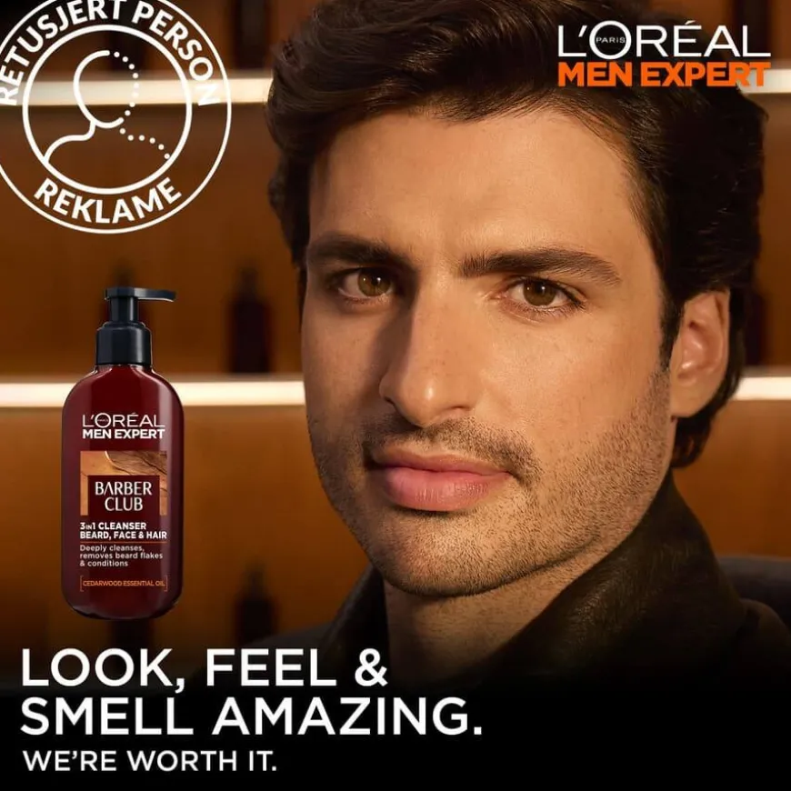 Men Expert Barber Club Beard + Face + Hair 3-In-1 Wash 200ml