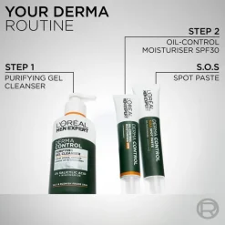 Men Expert Derma Control Oil-Control SPF30 Moisturiser 40ml