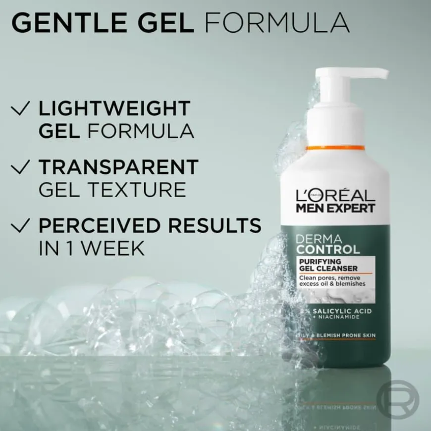 Men Expert Derma Control Anti-Blemish Cleanser 260ml