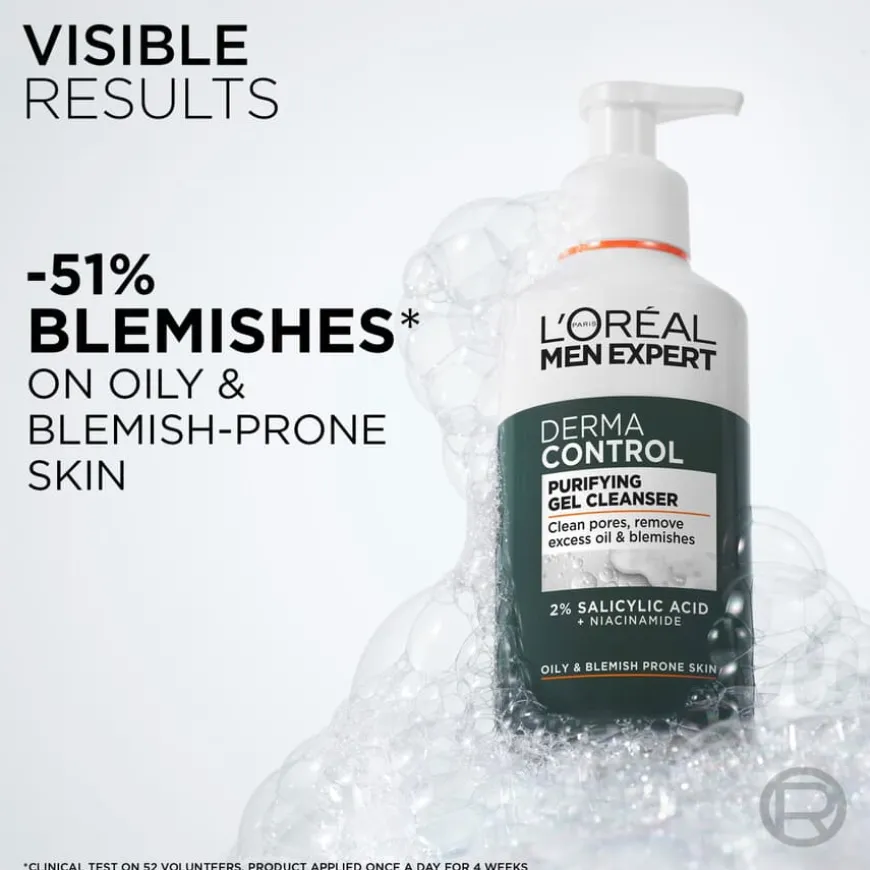 Men Expert Derma Control Anti-Blemish Cleanser 260ml