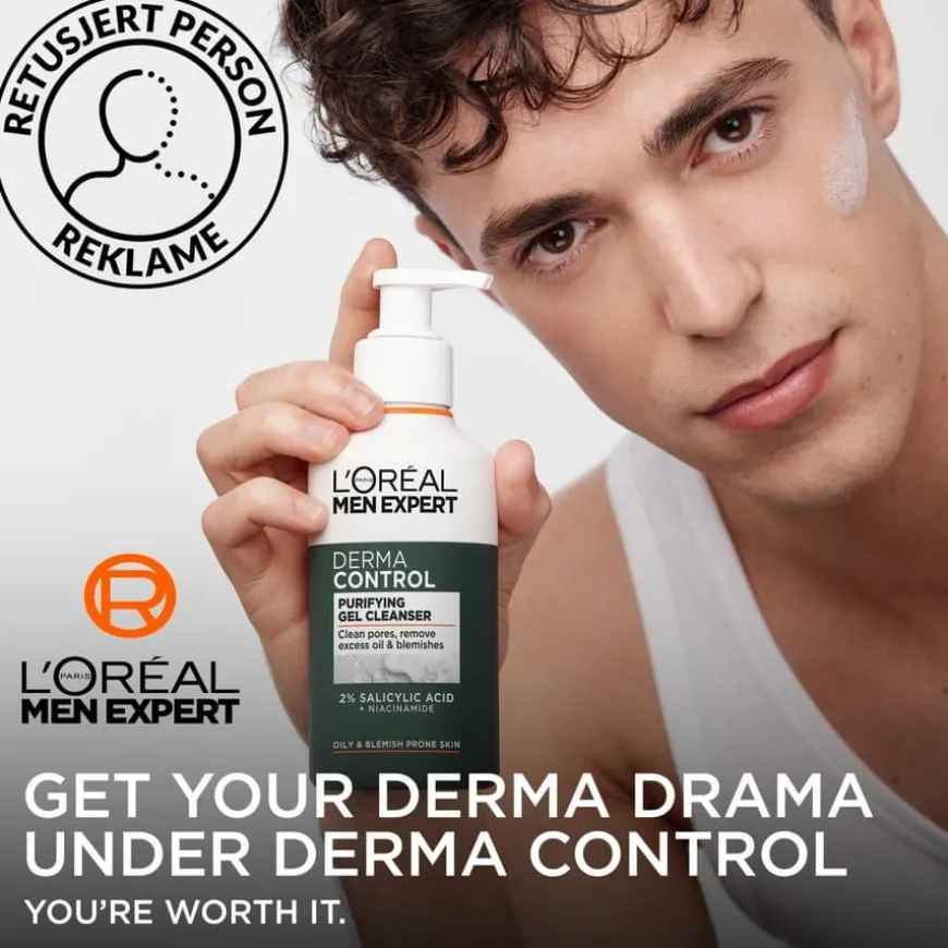 Men Expert Derma Control Anti-Blemish Cleanser 260ml