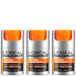 Men Expert Hydra Energetic Moisturising Lotion Trio 3x50ml