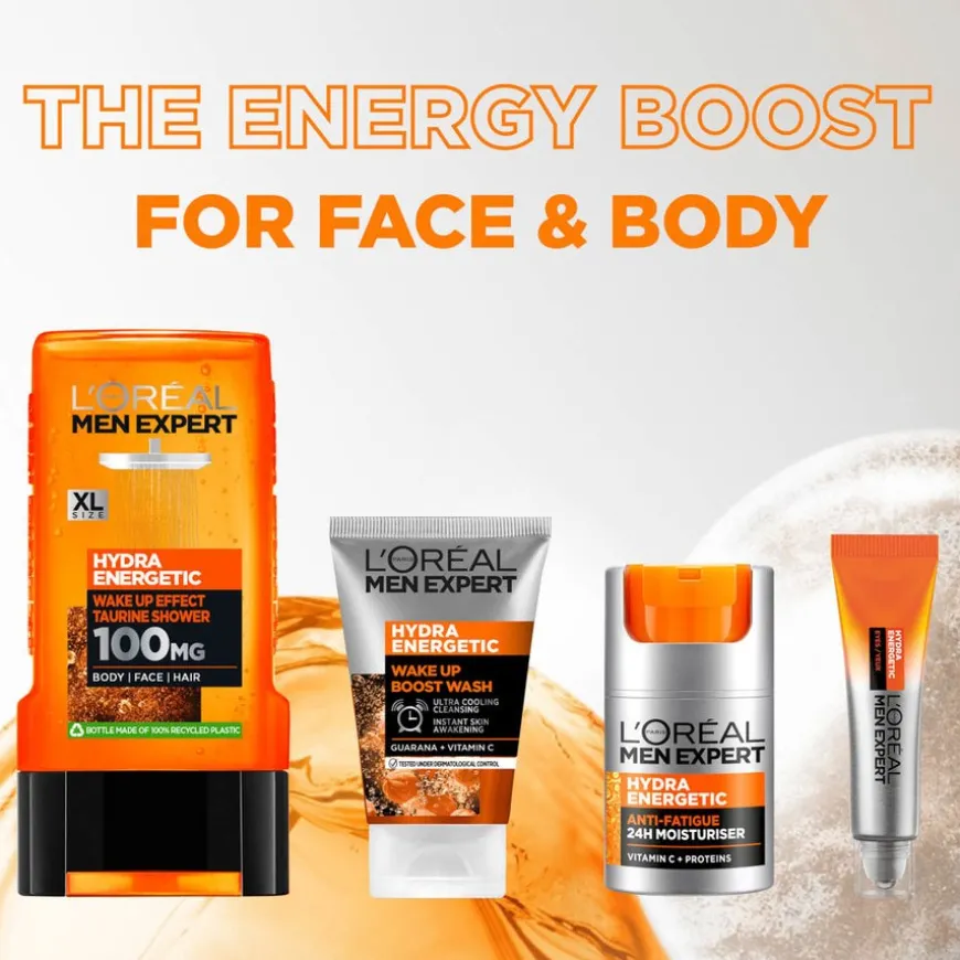 Men Expert Hydra Energetic Moisturising Lotion Trio 3x50ml