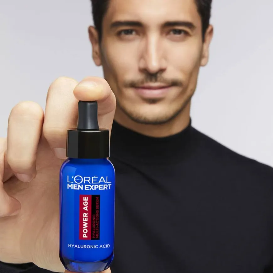 Men Expert Power Age Hyaluronic Multi-Action Serum 30ml + Power Age Revitalizing Moisturiser 50ml