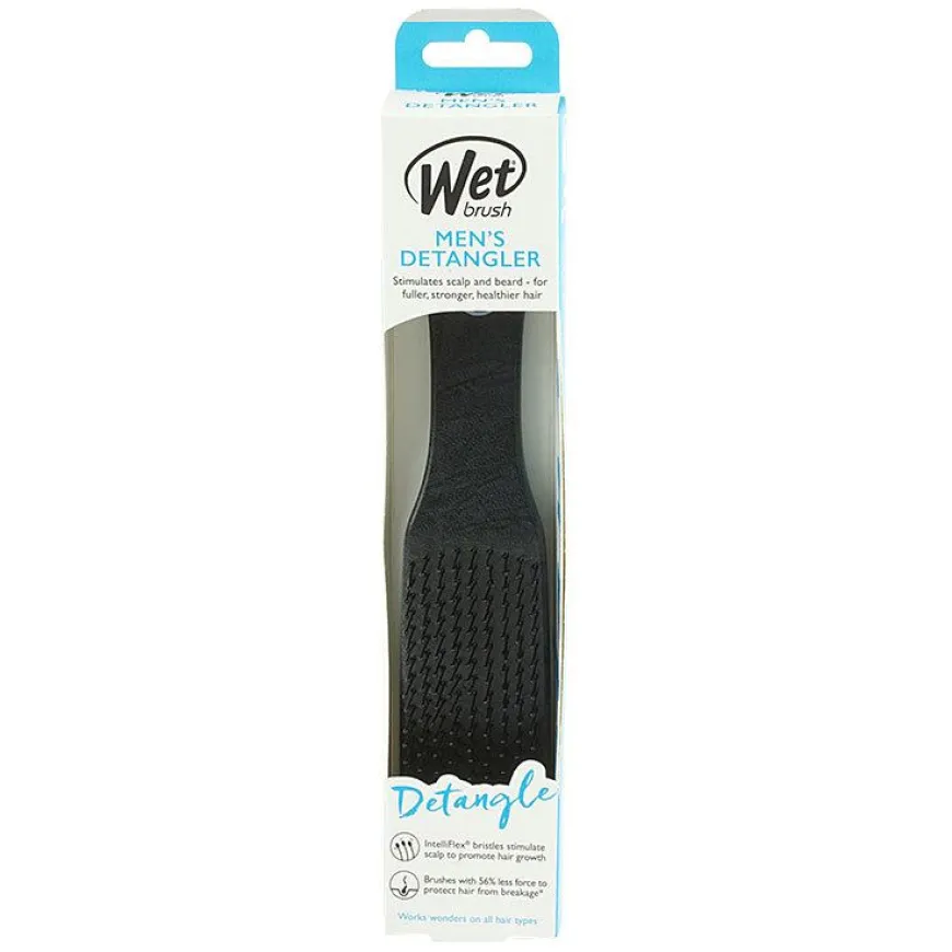 Mens Detangler Black Leather