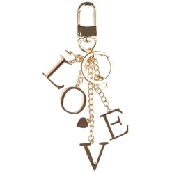 Metal Love Charm Gold