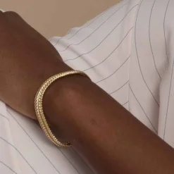 Meya Small Bracelet Plain Gold Onesize