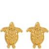 Mini Turtle Stud Earrings Gold