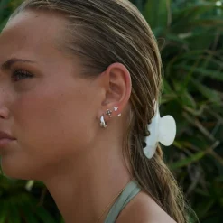 Mini Turtle Stud Earrings Silver