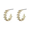Minna Small Earring Gold/Clear 15mm