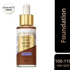 Miracle Pure Skin Reset 2 In 1 Serum Foundation Very Deep 30ml