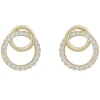 Mona Irregular Earring Gold/Clear