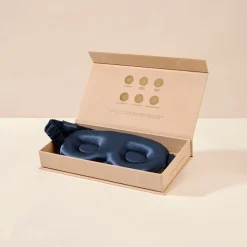 Mulberry Silk Contour Sleep Mask Navy 1pcs