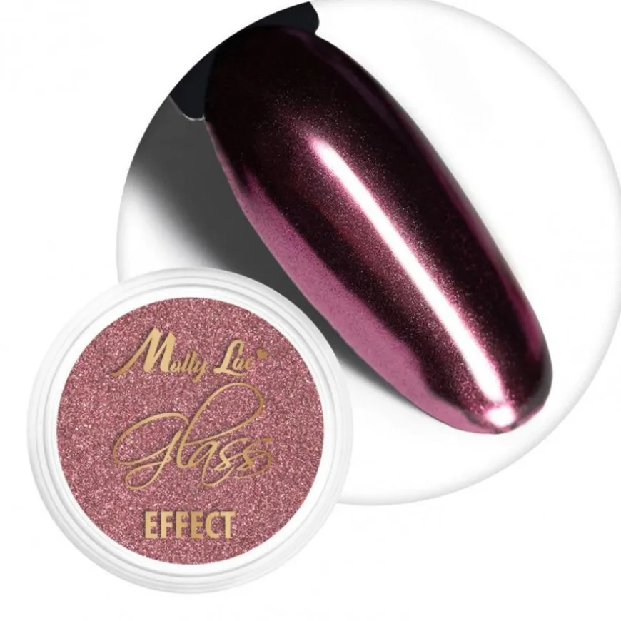 Nail Decor Decorative Glass Effect nr. 04 Deep Pink