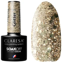 Nail Polish Hybrid Soak Off Glitter 03 5ml