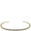 Naomi Small Stone Cuff Bracelet Gold/Black