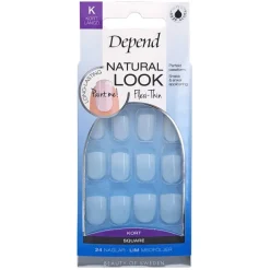 Natural Look Short Square 24pcs