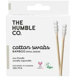 Natural Spiral Cotton Swabs White 100pcs