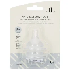 Naturalflow Teats 2pcs 6m+