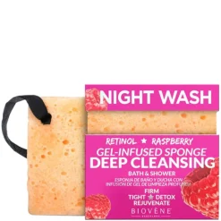 Night Wash Deep Cleansing Retinol & Raspberry Gel-Infused Sponge 75g