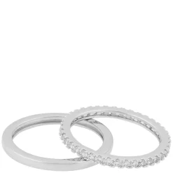 Nisi Double Ring Silver Medium