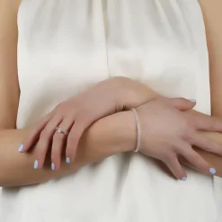 Nisi Double Ring Silver Medium