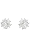 Nisi Flower Earring Silver/Clear Onesize