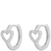 Nisi Heart Hoop Earring Silver Onesize