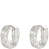 Nisi Stone Hoop Earring Silver 12mm