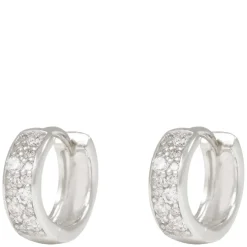Nisi Stone Hoop Earring Silver 8mm