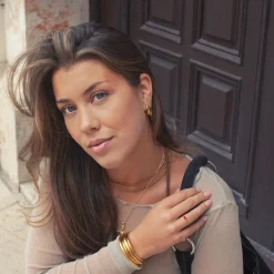 Nori Link Chain Necklace Stainless Steel Gold