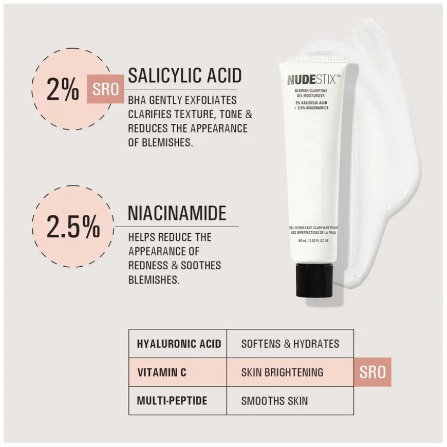 Nudeskin Blemish Clarifying Gel Moisturizer 60ml